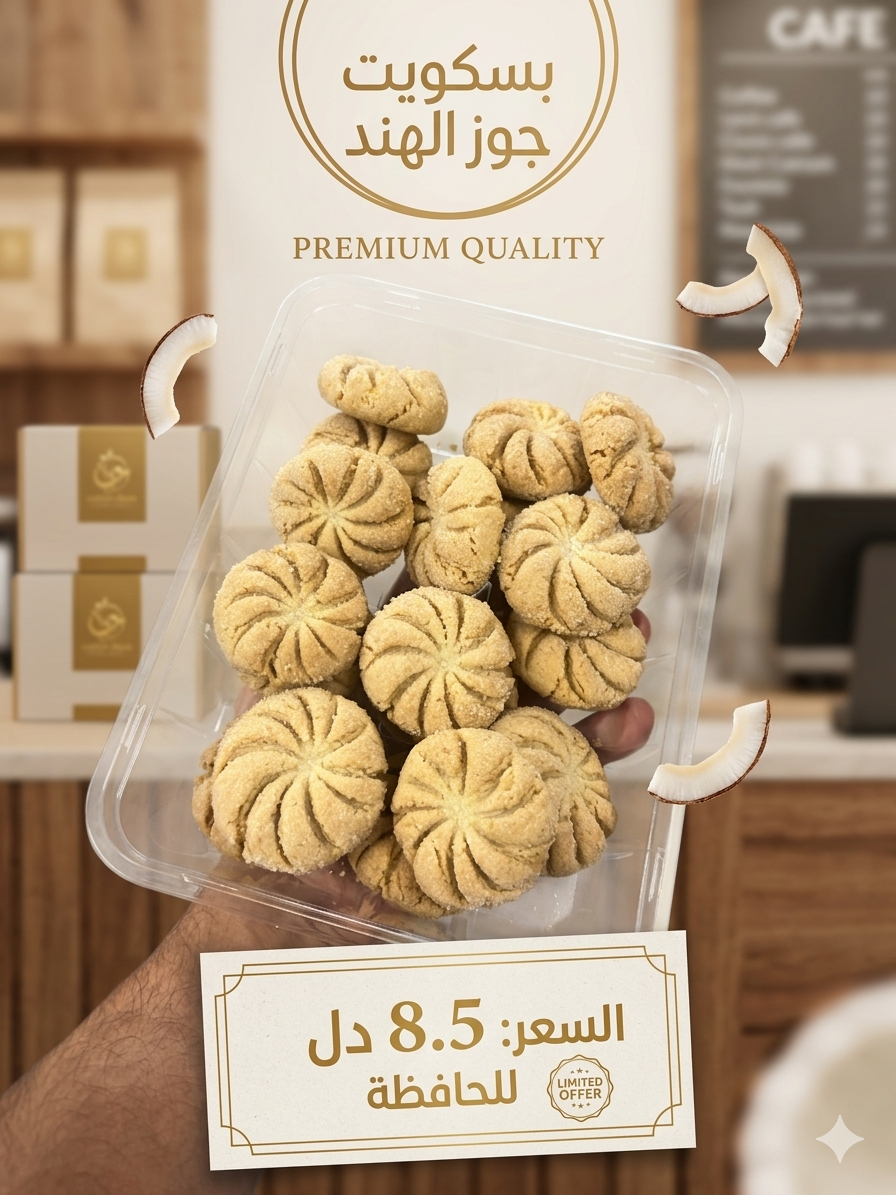 بسكويت جوز الهند